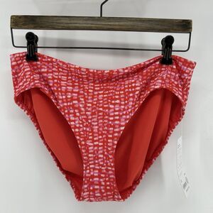NWT Athleta Clean Full Swim Bottoms Women's L Coverage Hudson Red Coral #531087